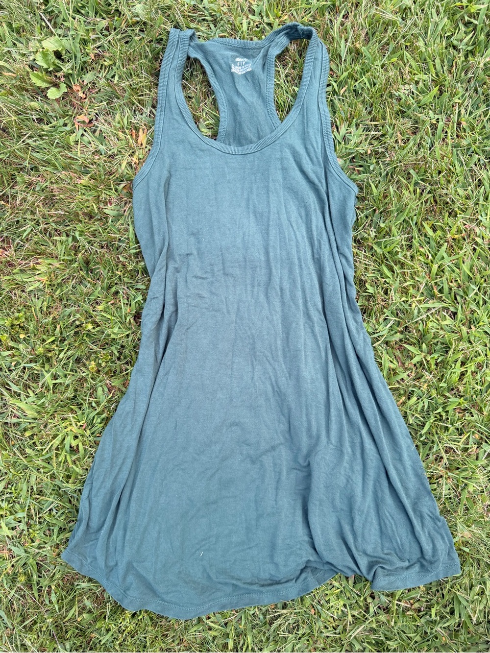 aerie Slate Green Racerback Tank Dress